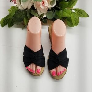 Black Knotted Women's Sandals